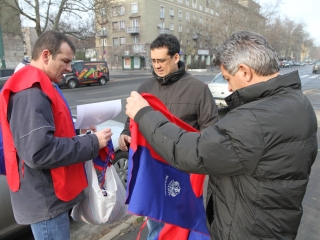 Tiltakozás Útlezárással - fotó: Ónodi Zoltán