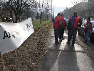 Tiltakozás Útlezárással - fotó: Ónodi Zoltán