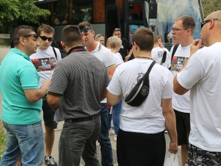 Elindultak a DKKA szurkolók Veszprémbe - fotó: Ónodi Zoltán