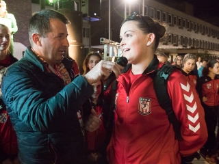 Európa csúcsán a DKKA - A város hazavárta lányait - fotó: Ónodi Zoltán