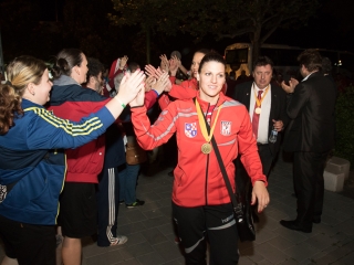Európa csúcsán a DKKA - A város hazavárta lányait - fotó: Ónodi Zoltán