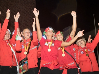 Európa csúcsán a DKKA - A város hazavárta lányait - fotó: Ónodi Zoltán