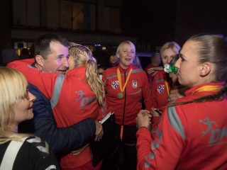 Európa csúcsán a DKKA - A város hazavárta lányait - fotó: Ónodi Zoltán