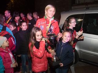 Európa csúcsán a DKKA - A város hazavárta lányait - fotó: Ónodi Zoltán