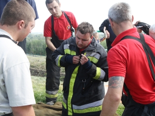 Tűzoltók lépcsőfutó versenye - fotó: Sándor Judit