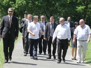 Miniszterelnöki látogatás Dunaújvárosban - fotó: 