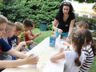 Így táboroznak az MMK-ban - fotó: Ónodi Zoltán