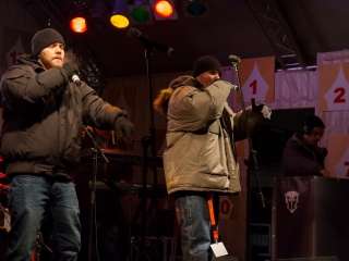 Szilveszteri utcabál a Főtéren - fotó: Ónodi Zoltán