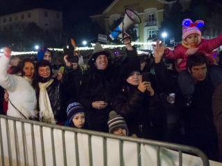 Szilveszteri utcabál a Főtéren - fotó: Ónodi Zoltán