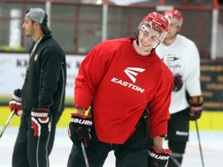 A DAB első jeges edzése - fotó: Sándor Judit