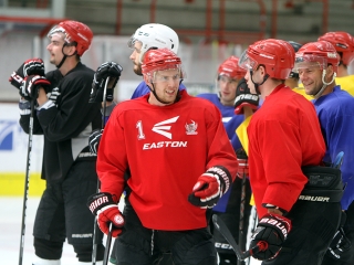 A DAB első jeges edzése - fotó: Sándor Judit