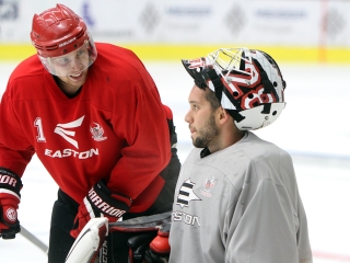 A DAB első jeges edzése - fotó: Sándor Judit