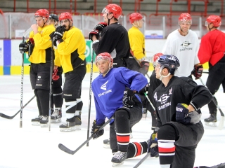 A DAB első jeges edzése - fotó: Sándor Judit