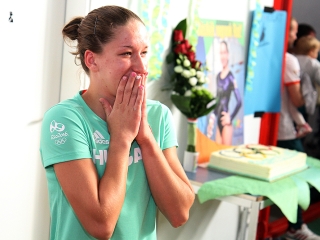 Rio 2016 - hazaérkezett Kovács Zsófia - fotó: Sándor Judit