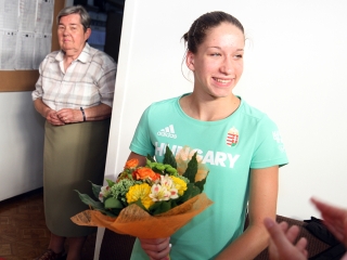 Rio 2016 - hazaérkezett Kovács Zsófia - fotó: Sándor Judit