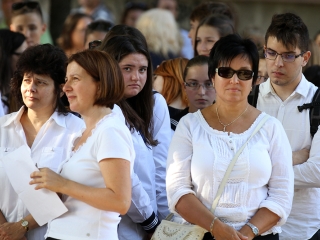 Évnyitó ünnepség a gimiben - fotó: Sándor Judit