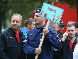 Tűzoltók versenye a Szalki-szigeten - fotó: Sándor Judit