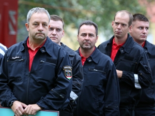 Tűzoltók versenye a Szalki-szigeten - fotó: Sándor Judit