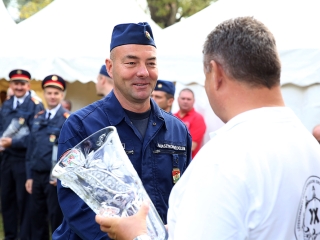 Tűzoltók versenye a Szalki-szigeten - fotó: Sándor Judit