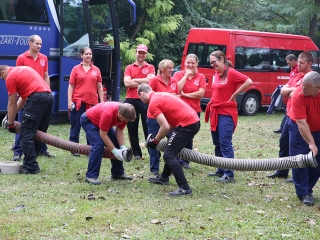 Tűzoltók versenye a Szalki-szigeten - fotó: Sándor Judit