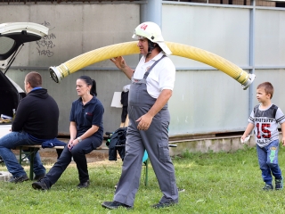Tűzoltók versenye a Szalki-szigeten - fotó: Sándor Judit