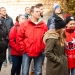 Szurkolói flashmob az Acélbikák edzésén - fotó: Ónodi Zoltán