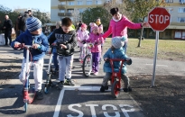 Átadták a felújított KRESZ-parkot