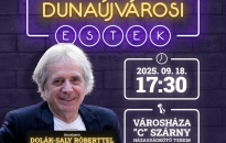 Dolák-Saly Róbert lesz a Dunaújvárosi Estek sorozatának vendége