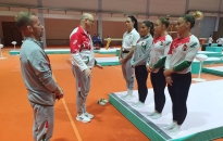 Túl van a pódiumedzésen a női tornászválogatott Jakartában