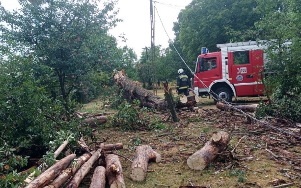 Vihar után: címről címre haladva dolgoztak a tűzoltók 