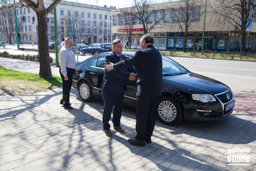 Aleksandar Dragicevic látogatása Dunaújvárosban - fotó: Ónodi Zoltán