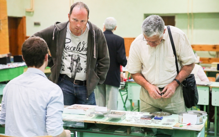 Éremgyűjtők a Vasvári iskolában - fotó: Ónodi Zoltán