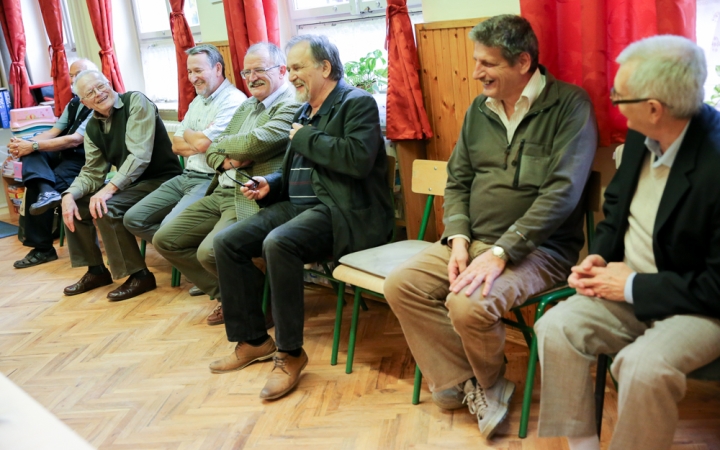 Éremgyűjtők a Vasvári iskolában - fotó: Ónodi Zoltán