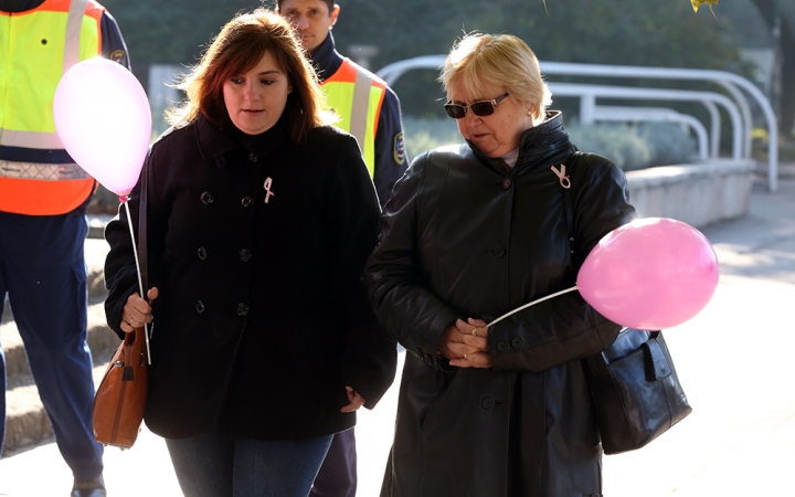 Figyelemfelhívó séta a mellrák ellen - fotó: Sándor Judit