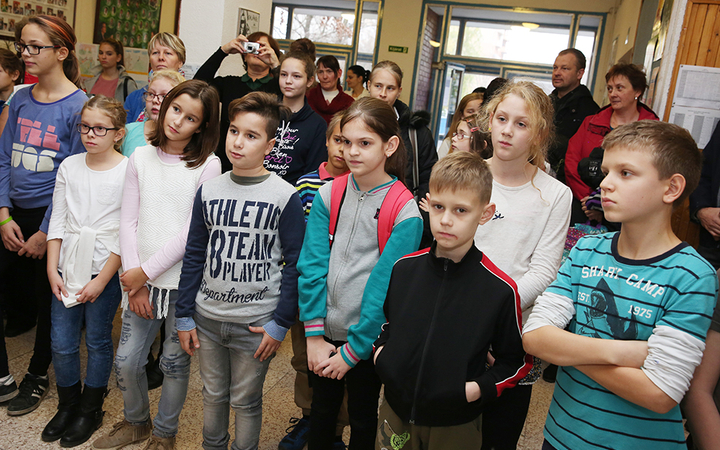 Rajzverseny a Petőfiben - fotó: Sándor Judit