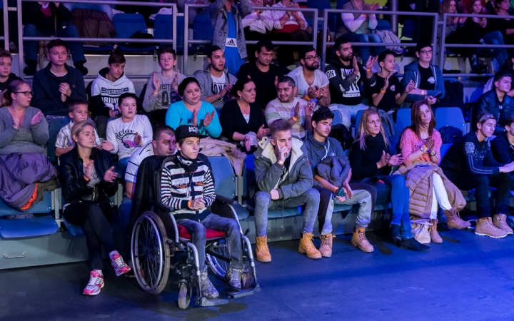 Bokszgála az egyetemi sportcsarnokban - fotó: Ónodi Zoltán