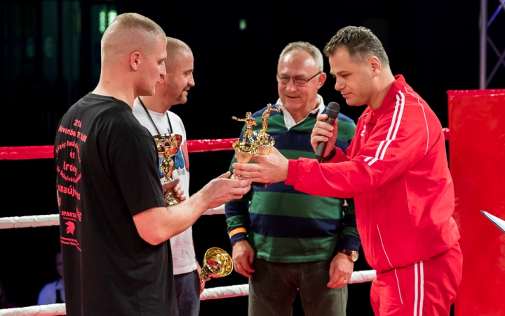 Bokszgála az egyetemi sportcsarnokban - fotó: Ónodi Zoltán