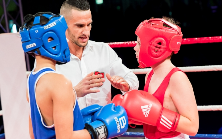 Bokszgála az egyetemi sportcsarnokban - fotó: Ónodi Zoltán