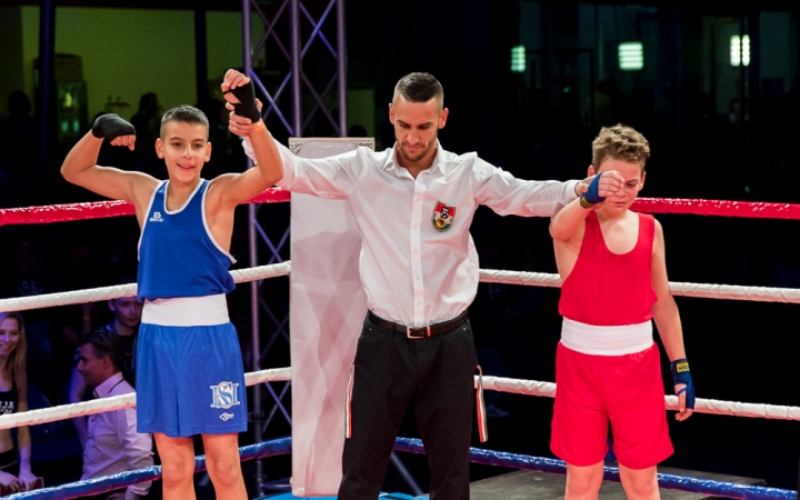 Bokszgála az egyetemi sportcsarnokban - fotó: Ónodi Zoltán
