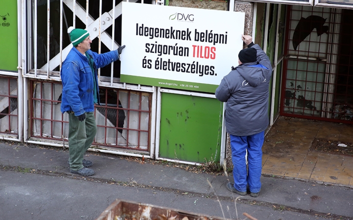 Lezárták a zöld SZTK-t - fotó: Sándor Judit