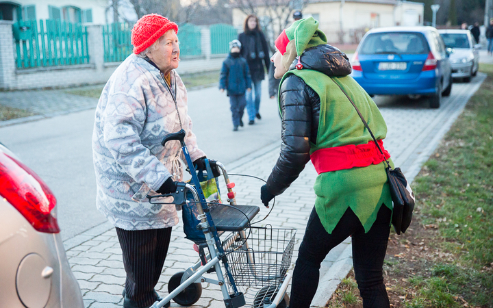 Mikulás-parti Újtelepen - fotó: Ónodi Zoltán