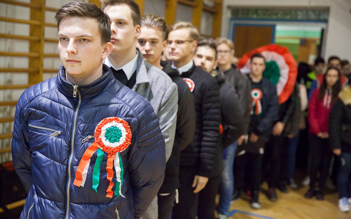 Ünnepi fáklyás felvonulás - fotó: Ónodi Zoltán