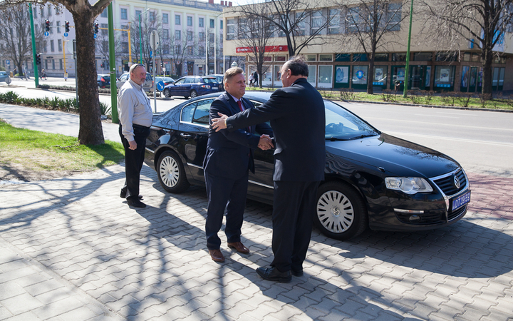 Aleksandar Dragicevic látogatása Dunaújvárosban - fotó: Ónodi Zoltán