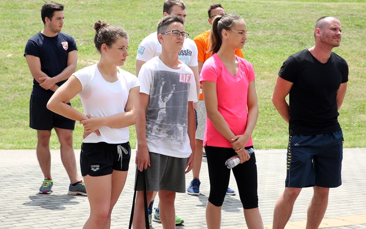 Olimpiai lángfutás a városban - fotó: Sándor Judit