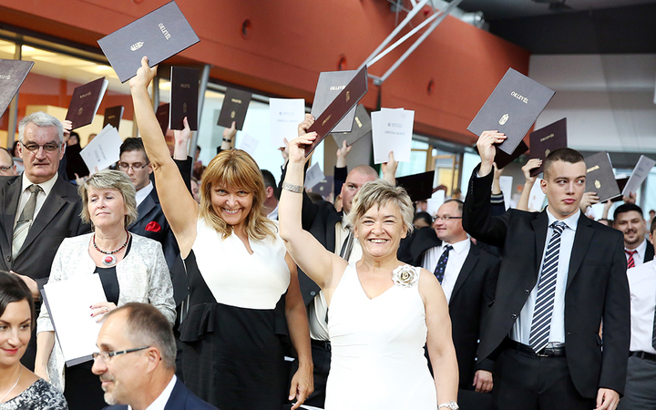 Diplomaosztó az egyetemen (2017) - fotó: Sándor Judit