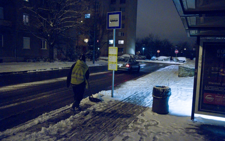 Hóhelyzet Dunaújvárosban és környékén - fotó: Ónodi Zoltán