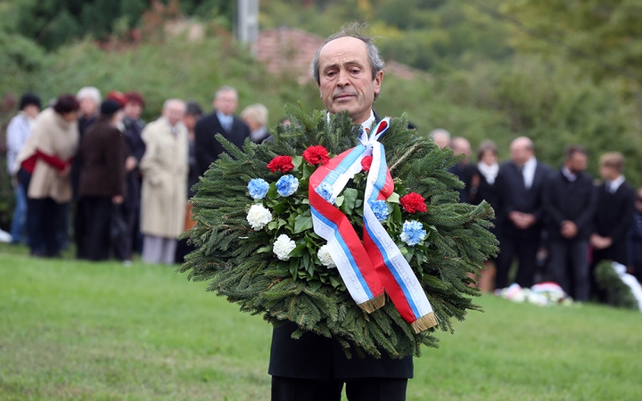 Koszorúzás a Nemzeti Gyásznapon - fotó: Sándor Judit