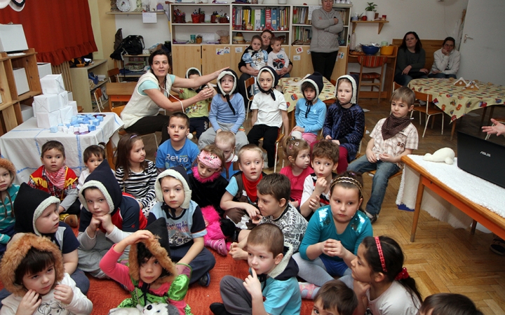 Kiszebáb égetés a Bóbita oviban-2015.02.13. - fotó: Sándor Judit