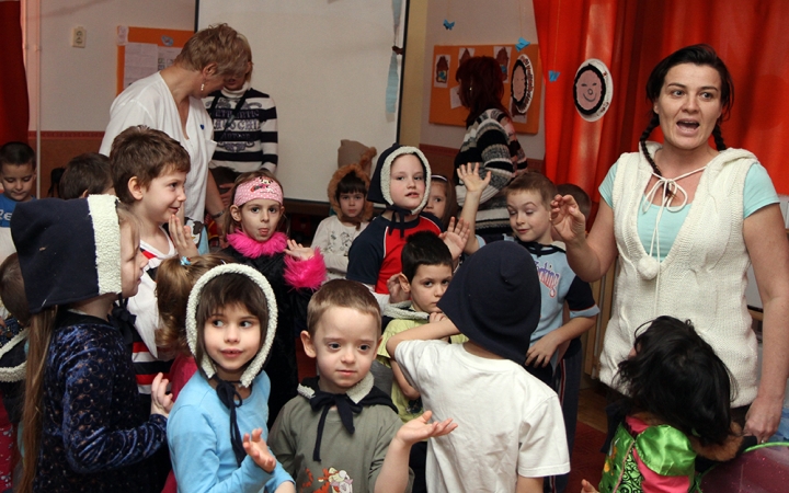 Kiszebáb égetés a Bóbita oviban-2015.02.13. - fotó: Sándor Judit