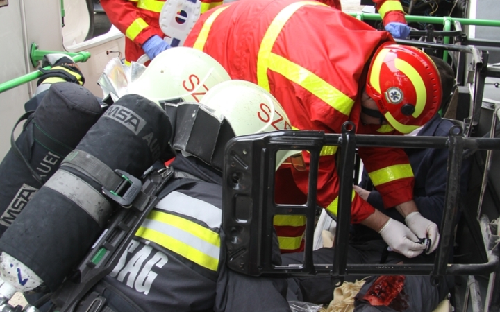 Katasztrófavédelmi gyakorlat (2017) - fotó: Katasztrófavédelmi gyakorlat (2017) - fotó: